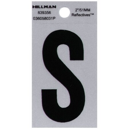 2Blk Letter S Adhesive